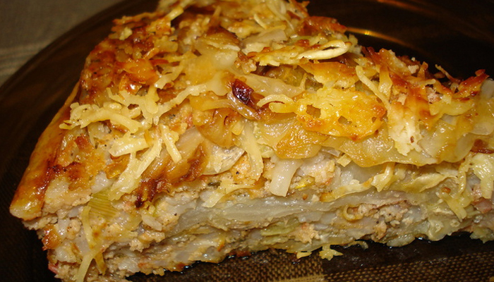Запеканка из капусты с мясом