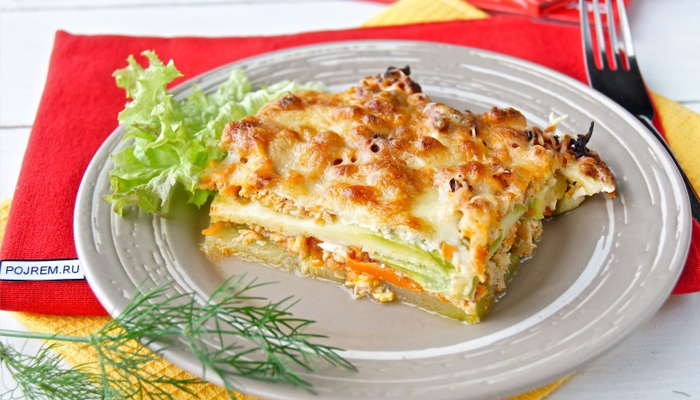 Лазанья из кабачков