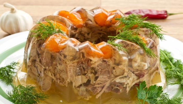 Заливное из куриной грудки