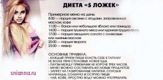 диета 5 ложек