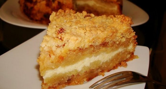 Самый популярный тёртый пирог с творогом. Вкусно и быстро