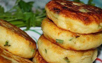 Картофельные биточки с зелёным луком и сыром — супер рецепт