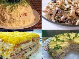 10 самых удачных и вкусных салатов для новогоднего стола! 10 вкусных салатов для новогоднего стола