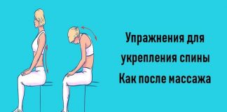 Упражнения для укрепления спины.Как после массажа.