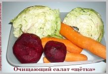 Очищающий салат «щётка» для очищения кишечника и похудения